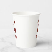 ブラウンハロウィーン怖い顔秋追加モダン名re 紙コップ (右)