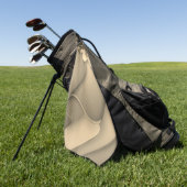 ブラウンハーズモダンアート ゴルフタオル (グリーン)