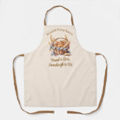 ブラウンバスケットソース生地パン&小麦ベーカリー エプロン (正面)