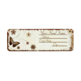 ブラウンバタフライムージング ラベル