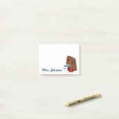 ブラウンバッグサックスクールランチレディ先生カフェテリア ポストイット (デスク上)