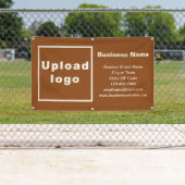 ブラウンバナーのビジネスブランド 横断幕 (インサイチュ)