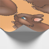 ブラウンバニーウサギ ラッピングペーパー