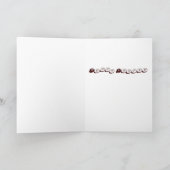 「ブラウンバニー」うさぎアニマルアートグリーティングカード シーズンカード (内部)