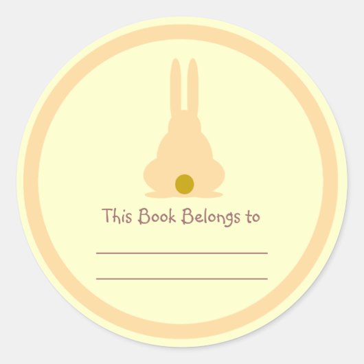 ブラウンバニー ラウンドシール (正面)