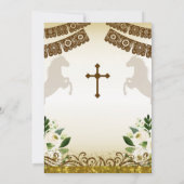 ブラウンバプテスマ招待状for Boy 招待状 (裏面)