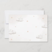 ブラウンバルーン付きテディベアサンキューカード カード (裏面)