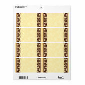 ブラウンバロックヴィンテージ要素カスタムラベル ラベル (フルシート)