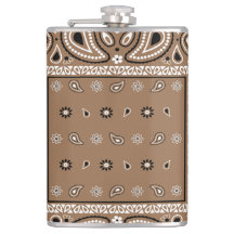 ブラウンバンダナペイズリーカントリーカウボーイ