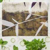 ブラウンバンブームーン紅葉 キッチンタオル (折り畳み)