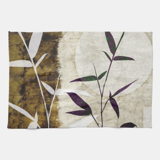 ブラウンバンブームーン紅葉 キッチンタオル (横)