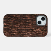 ブラウンバーク迷彩柄 iPhone 15ケース (裏面横)