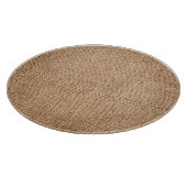 ブラウンバーラップのテクスチャ、素朴なサッククロス。 カッティングボード (角)