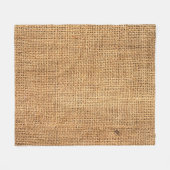 ブラウンバーラップサック：テクスチャ付き布の背景 フリースブランケット (正面(横))