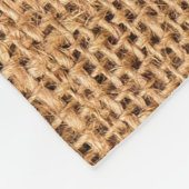 ブラウンバーラップサック：テクスチャ付き布の背景 フリースブランケット (角)