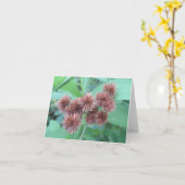 ブラウンバー開花空白の- Greeting Card カード (黄色い花)