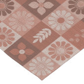 ブラウンバ素朴ラップの花離れのテーブルランナー ショートテーブルランナー (コーナー)