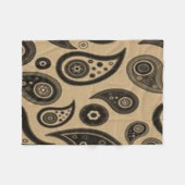 ブラウンパズリーカスタムフリースブランケット フリースブランケット (正面(横))