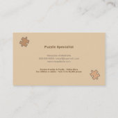ブラウンパズル 名刺 (裏面)