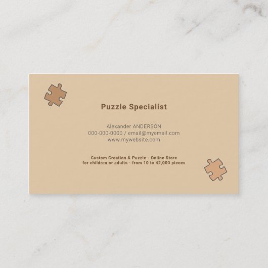 ブラウンパズル 名刺 (裏面)