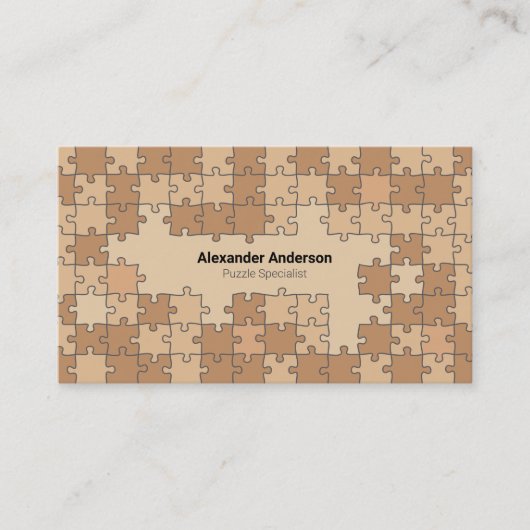ブラウンパズル 名刺 (正面)