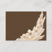 ブラウンパンパスグラステディベアおむつラッフル エンクロージャーカード (裏面)