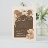 ブラウンパンパスグラステディベアサンキューカード サンキューカード (スタンド正面)