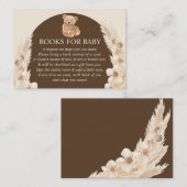 ブラウンパンパスグラステディベアベビー エンクロージャーカード (正面/裏面)