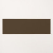 ブラウンパーソナライズされたモノグラムの&オランピンクストライプ ヨガマット (裏面(横))