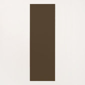 ブラウンパーソナライズされたモノグラムの&オランピンクストライプ ヨガマット (裏面)