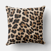 ブラウンヒョウアニマルプリント クッション (裏面)