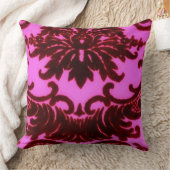 ブラウンビクトリアンとピンクマディソンダマスク クッション (ブランケット)