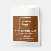 ブラウンビジネスブランドオン紙バッグ フェイバーバッグ (正面)