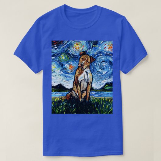 ブラウンピットブルナイト Tシャツ (デザイン正面)