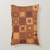 ブラウンピロークッション アクセントクッション (正面(垂直))