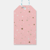 ブラウンピンクプリンセスユニコーン誕生日 ギフトタグ (裏面)