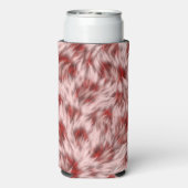 ブラウンファブリックテクスチャファーデザイン-19797 スリム缶クーラー (Seltzer裏面)