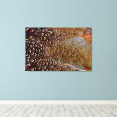 ブラウンフェアシャンフェザーデザイン キャンバスプリント (インサイチュ (ウッドフロア))