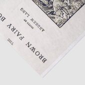 ブラウンフェアリーの本のヴィンテージタイトルページ 薄葉紙 (詳細)