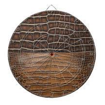 ブラウンフェイクアリゲーターレザー