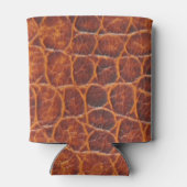 ブラウンフェイククロコダイル皮プリント 缶クーラー (裏面)