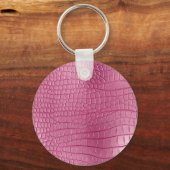 ブラウンフェイクレザー女性のカーボーイフローラ キーホルダー (裏面)