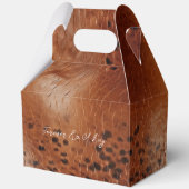 ブラウンフェイクレザー結婚ズ フェイバーボックス (正面)