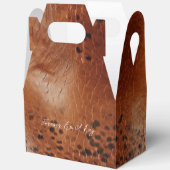 ブラウンフェイクレザー結婚ズ フェイバーボックス (見開き)