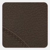 ブラウンフェイクレザー表皮 スクエアシール (正面)