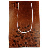 ブラウンフェイクレザー ミディアムペーパーバッグ (裏面)