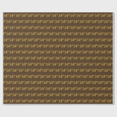 ブラウンフェイク、金ゴールド34位（34位）イベント ラッピングペーパー (フラット)