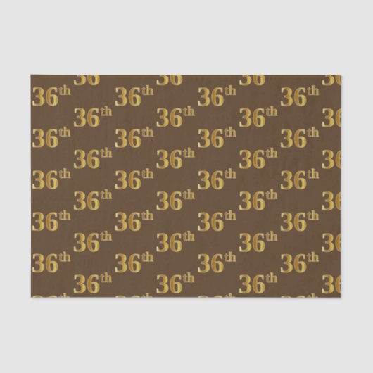 ブラウンフェイク、金ゴールド36位(36位)イベント 薄葉紙 (正面)