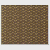 ブラウンフェイク、金ゴールド76位(76位)イベント ラッピングペーパー (フラット)