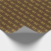 ブラウンフェイク、金ゴールド81位(81位)イベント ラッピングペーパー (角)